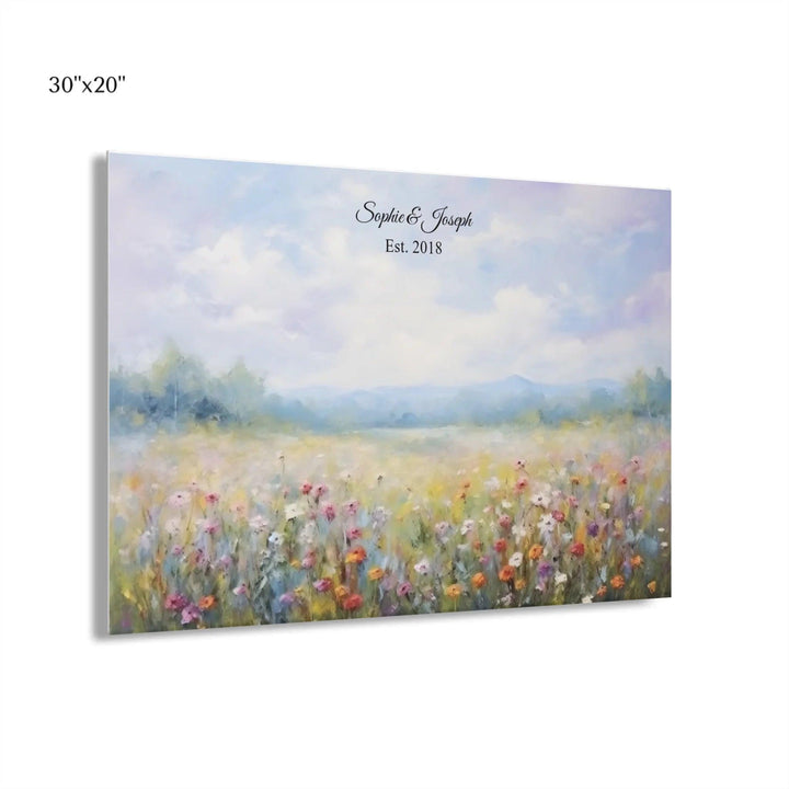 Custom Wall Art - Wildflower Meadow Oil Painting - ARTFULANE