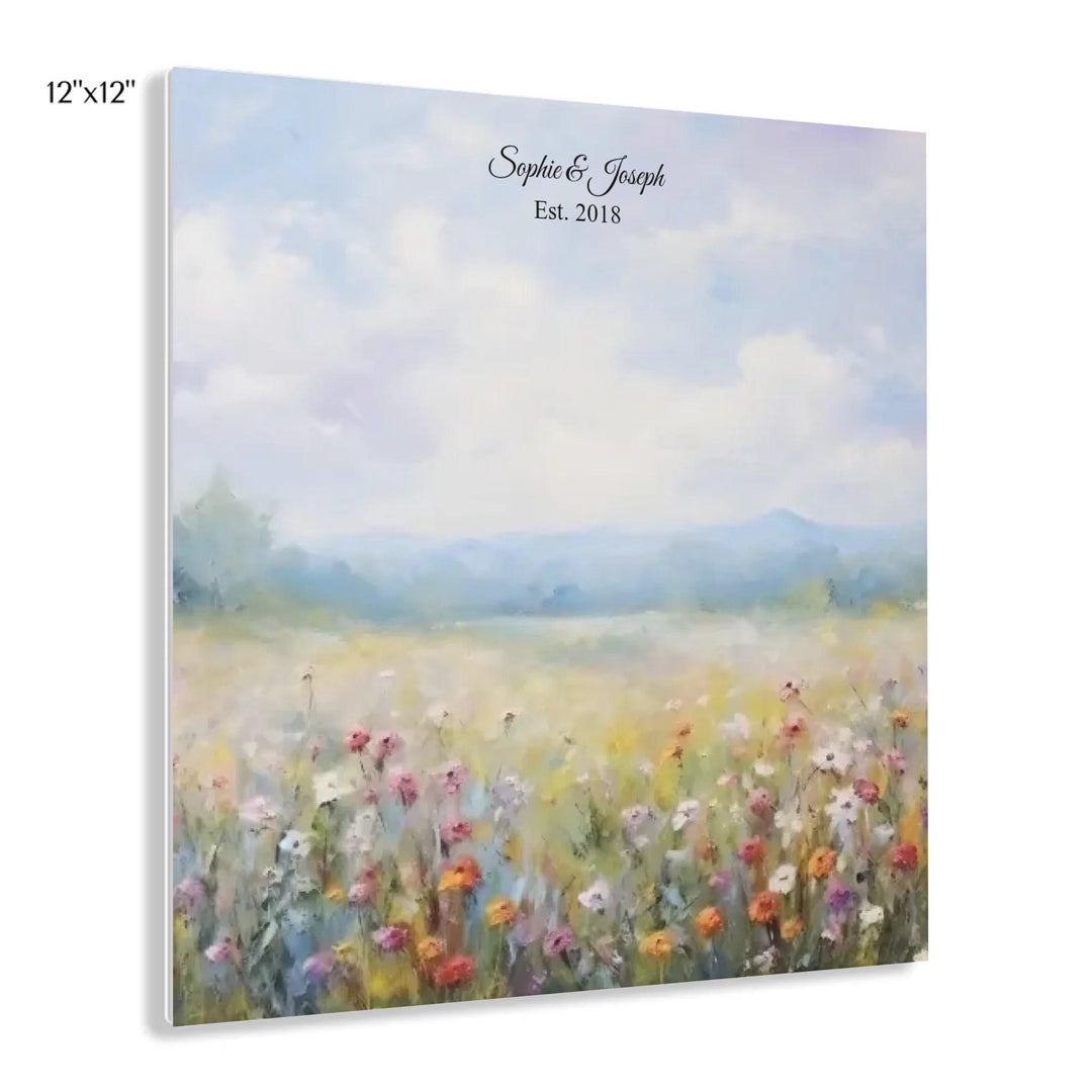 Custom Wall Art - Wildflower Meadow Oil Painting - ARTFULANE