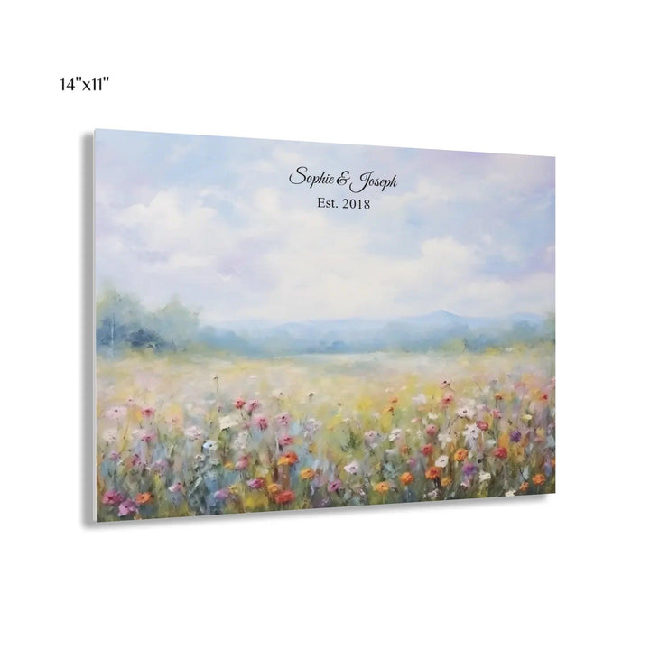 Custom Wall Art - Wildflower Meadow Oil Painting - ARTFULANE