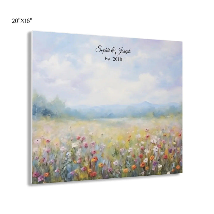 Custom Wall Art - Wildflower Meadow Oil Painting - ARTFULANE