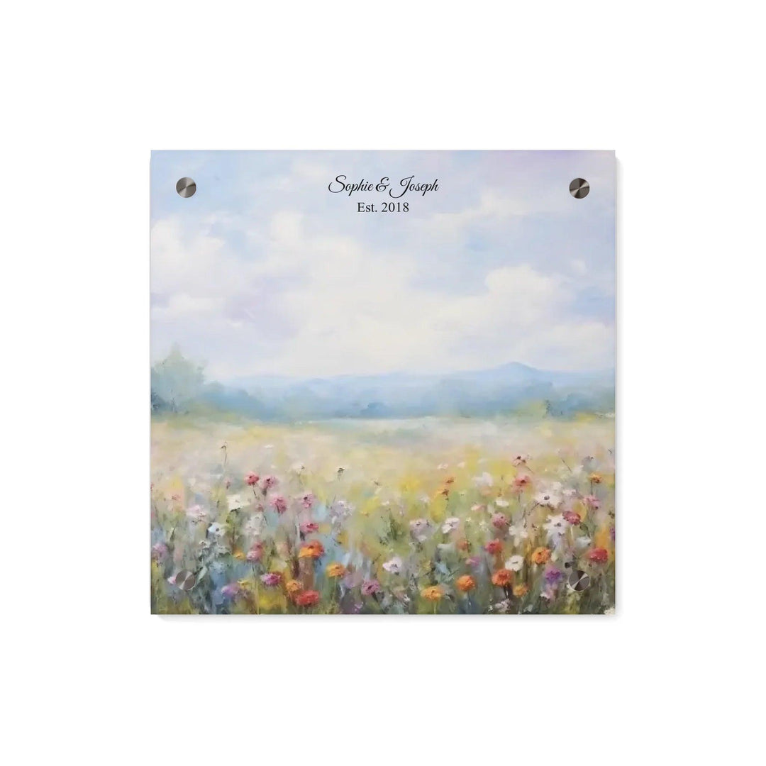 Custom Wall Art - Wildflower Meadow Oil Painting - ARTFULANE