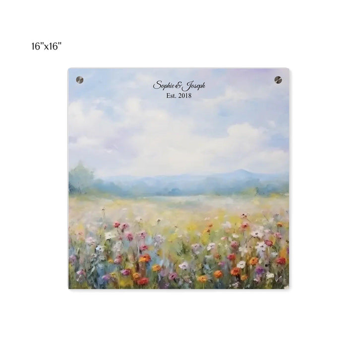 Custom Wall Art - Wildflower Meadow Oil Painting - ARTFULANE