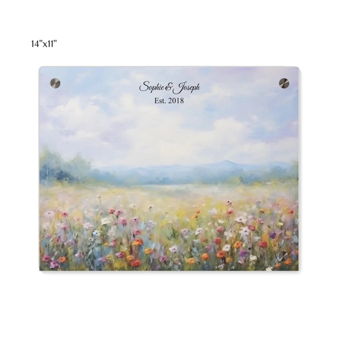Custom Wall Art - Wildflower Meadow Oil Painting - ARTFULANE