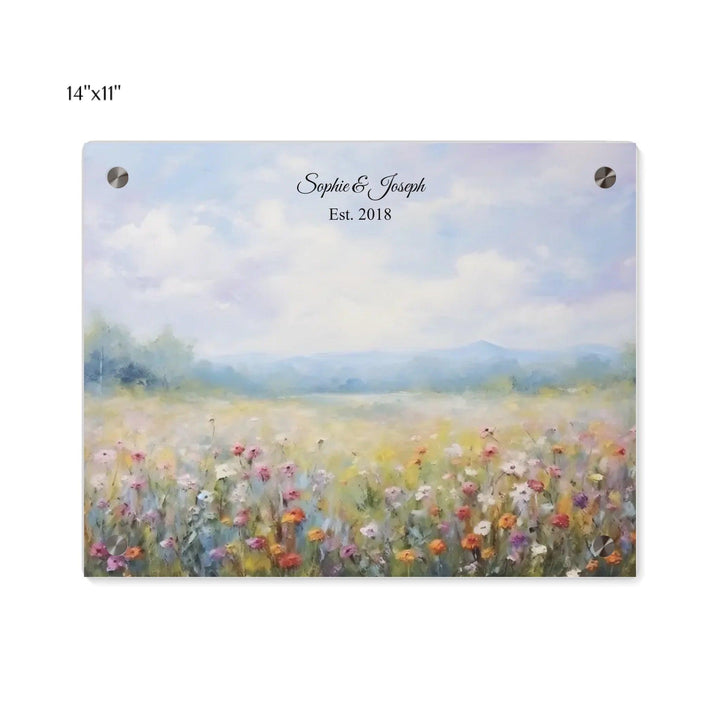 Custom Wall Art - Wildflower Meadow Oil Painting - ARTFULANE