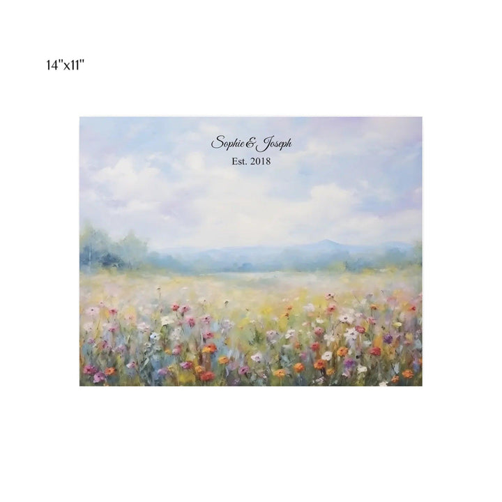 Custom Wall Art - Wildflower Meadow Oil Painting - ARTFULANE