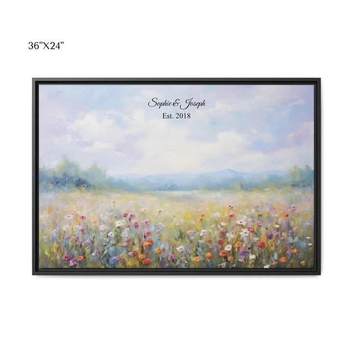 Custom Wall Art - Wildflower Meadow Oil Painting - ARTFULANE