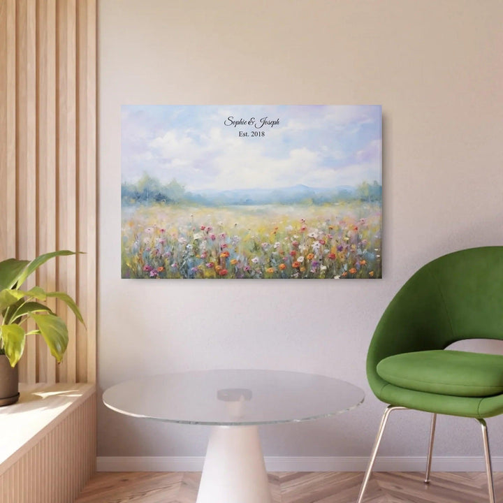 Custom Wall Art - Wildflower Meadow Oil Painting - ARTFULANE