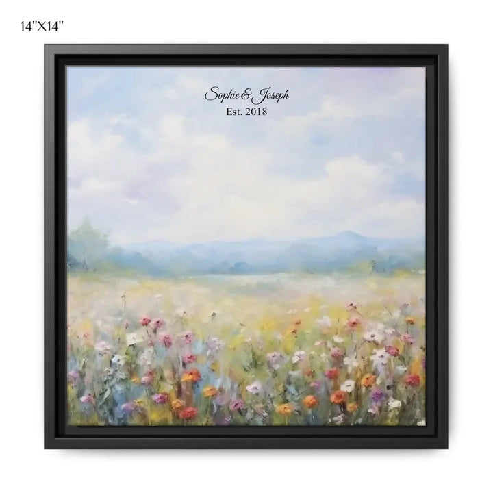 Custom Wall Art - Wildflower Meadow Oil Painting - ARTFULANE