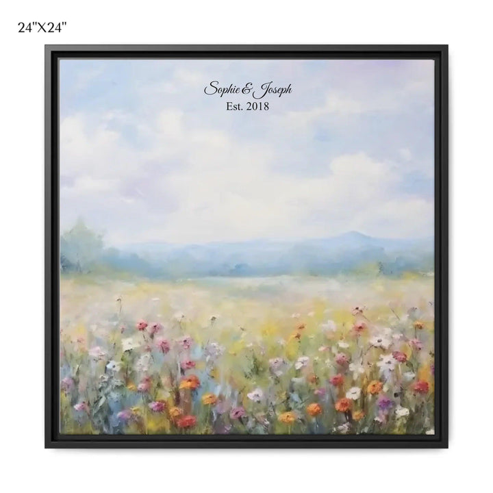 Custom Wall Art - Wildflower Meadow Oil Painting - ARTFULANE