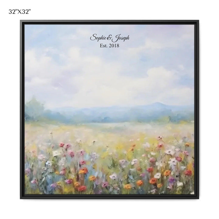 Custom Wall Art - Wildflower Meadow Oil Painting - ARTFULANE
