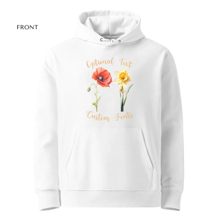 Custom Watercolor 2 Birth Month Flowers Sweatshirt & Hoodie - ART-SWH249