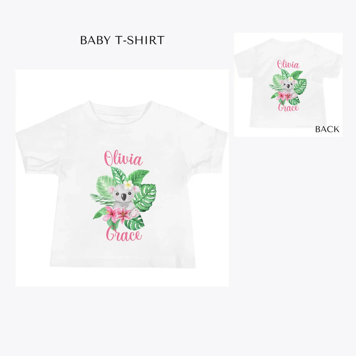 Watercolor-Baby-Tropical-Animal-custom-baby-t-shirt-artfulane