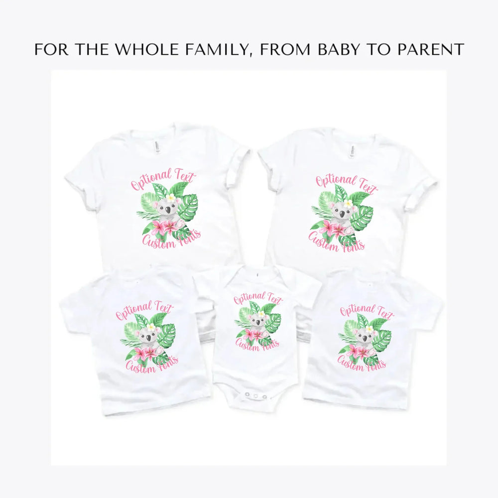 Watercolor-Baby-Tropical-Animal-custom-t-shirts-adult-youth-toddler-baby-sizes-artfulane