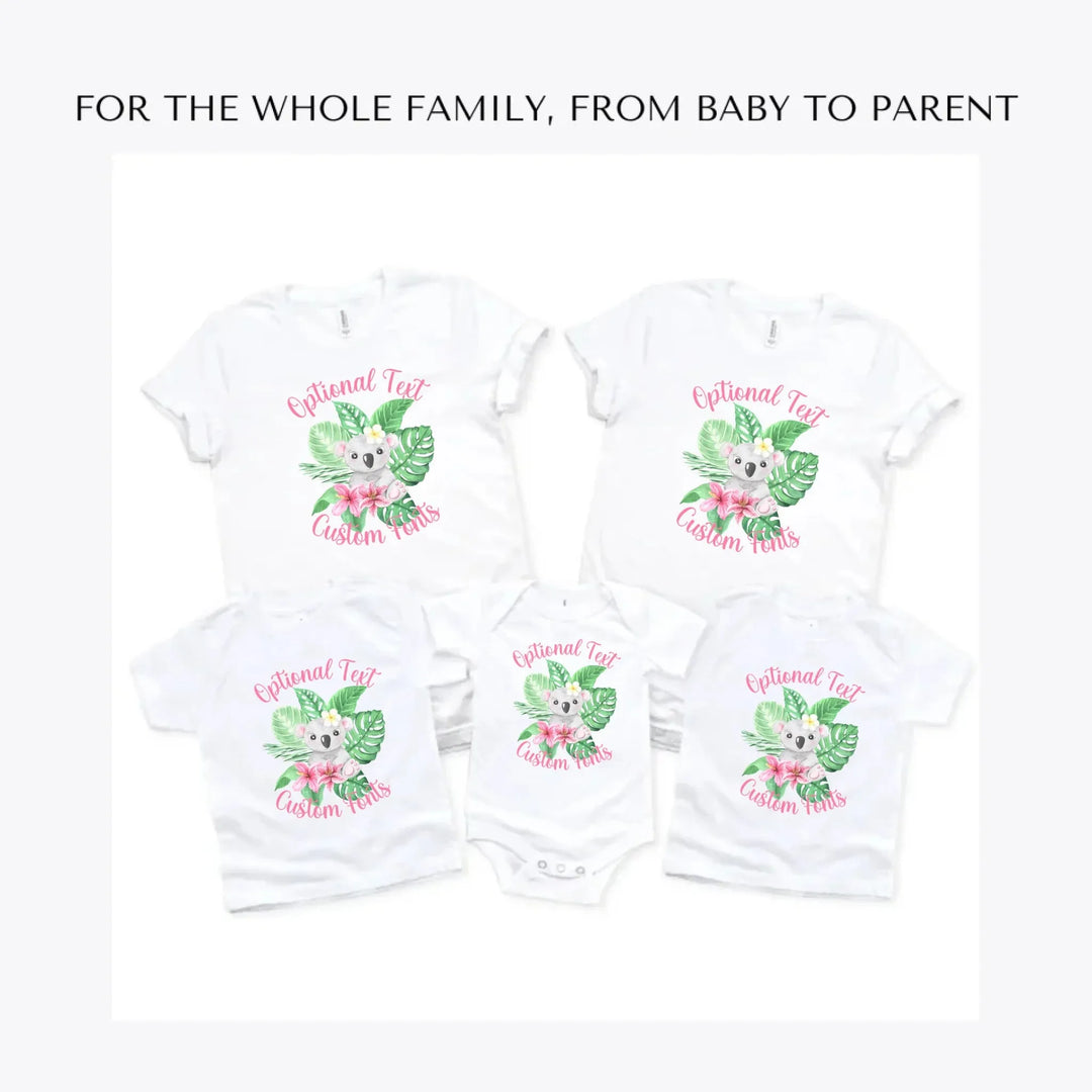 Watercolor-Baby-Tropical-Animal-custom-t-shirts-adult-youth-toddler-baby-sizes-artfulane