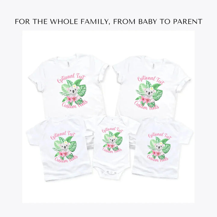 Watercolor-Baby-Tropical-Animal-custom-t-shirts-adult-youth-toddler-baby-sizes-artfulane