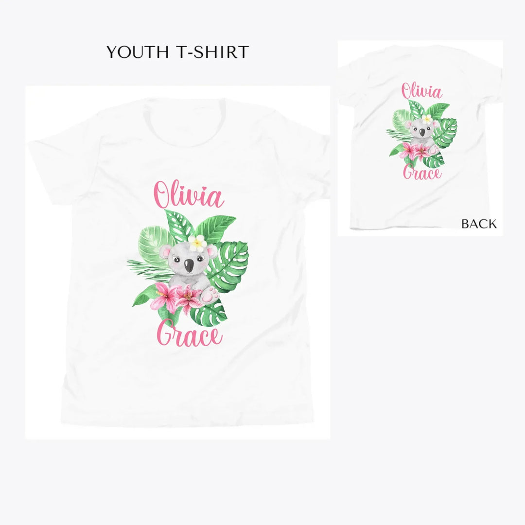 Watercolor-Baby-Tropical-Animal-custom-youth-t-shirt-artfulane