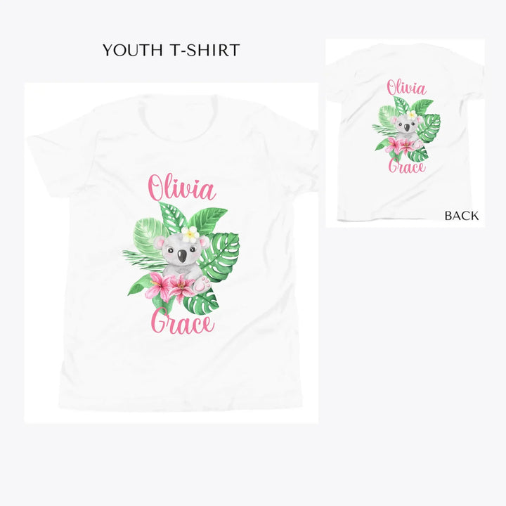 Watercolor-Baby-Tropical-Animal-custom-youth-t-shirt-artfulane