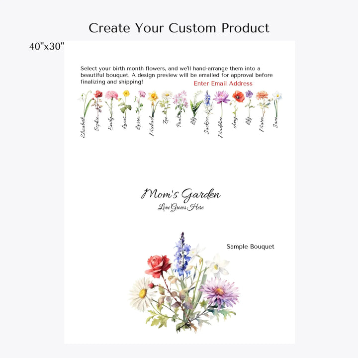 create-your-Custom-Watercolor-Birth-Month-Flower-bouquet-Blanket-artfulane