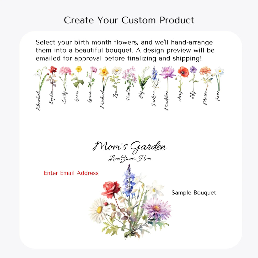 Create-Your-Own-Custom-Watercolor-Birth-Month-Flower-Bouquet-suede-pillow-artfulane