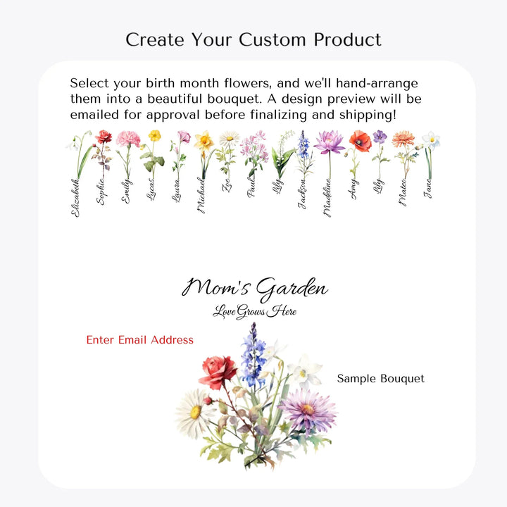 Create-Your-Own-Custom-Watercolor-Birth-Month-Flower-Bouquet-suede-pillow-artfulane