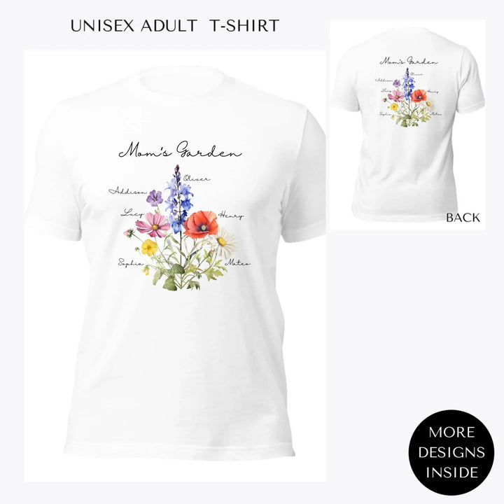 Birth-Month-Flower-Bouquet-custom-women-unisex-adult-t-shirt-artfulane