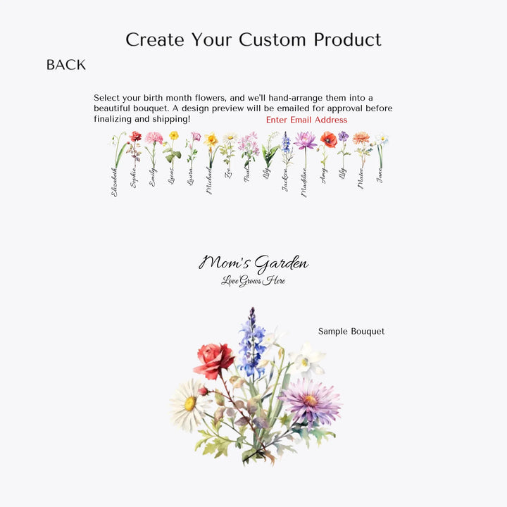 Create-Your-Custom-Birth-Month-Flower-Bouquet-t-Shirt-Back-artfulane