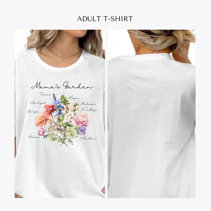 Birth-Month-Flower-Bouquet-personalized-women-unisex-adult-t-shirt-artfulane