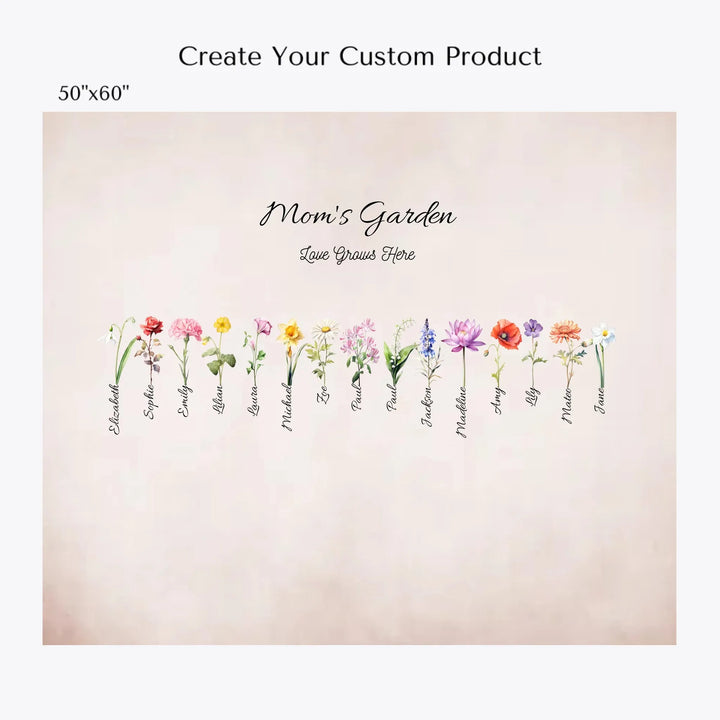 Create-Your-Custom-Watercolor-Birth-Month-Flower-Sherpa-Blanket-artfulane