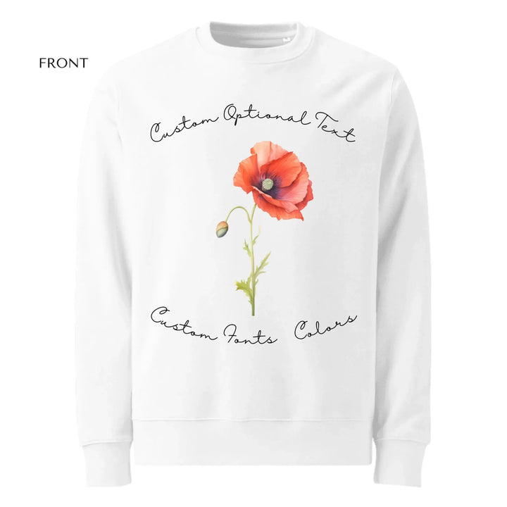 Custom Watercolor Birth Month Flower Sweatshirt & Hoodie - ART-SWH250