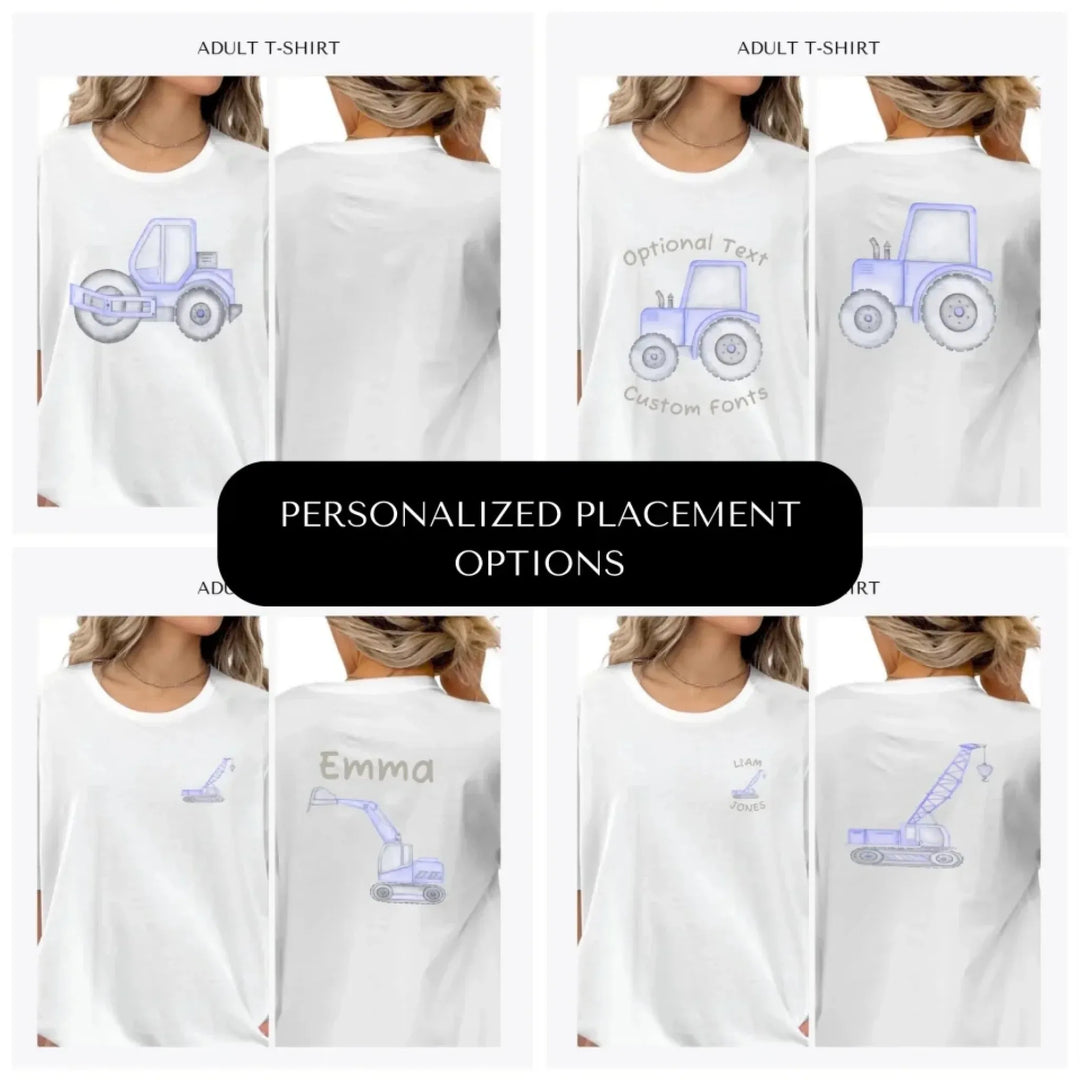 Watercolor-Blue-Construction-Trucks-custom-adult-t-shirt-design-placement-front-back-pocket-artfulane
