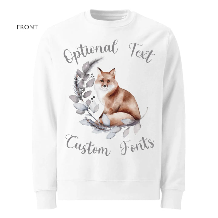 Custom Watercolor Festive Woodland Winter Sweatshirt & Hoodie - ART-SWH211