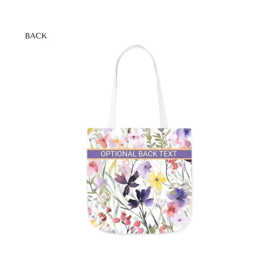 Custom Watercolor Loose Wildflowers Everyday Bags - ARTFULANE