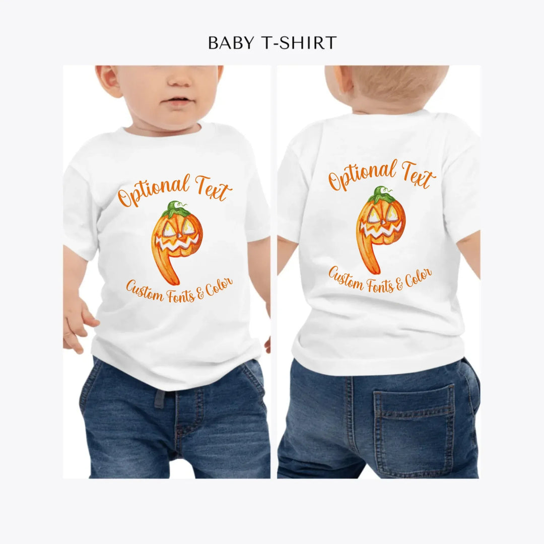 Watercolor-Monster-Letter-Initial-personalized-baby-t-shirt-artfulane