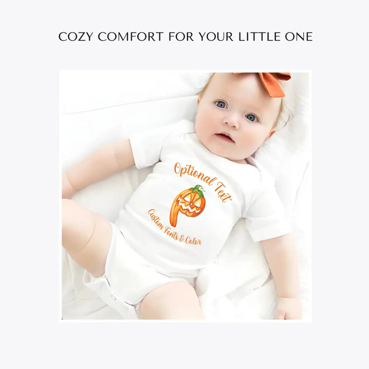 Watercolor-Monster-Letter-Initial-custom-baby-bodysuit-artfulane
