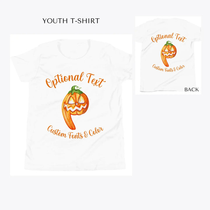 Watercolor-Monster-Letter-Initial-custom-youth-t-shirt-artfulane
