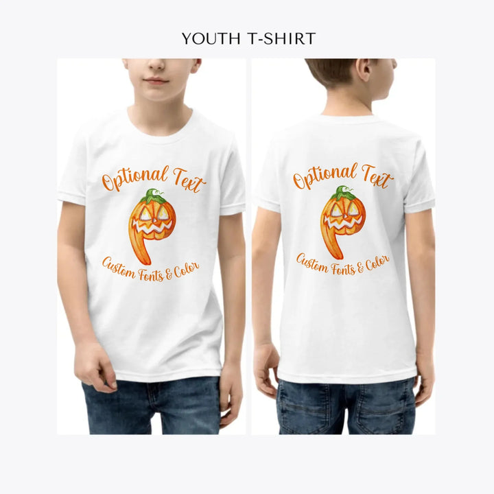 Watercolor-Monster-Letter-Initial-custom-youth-boy-t-shirt-artfulane