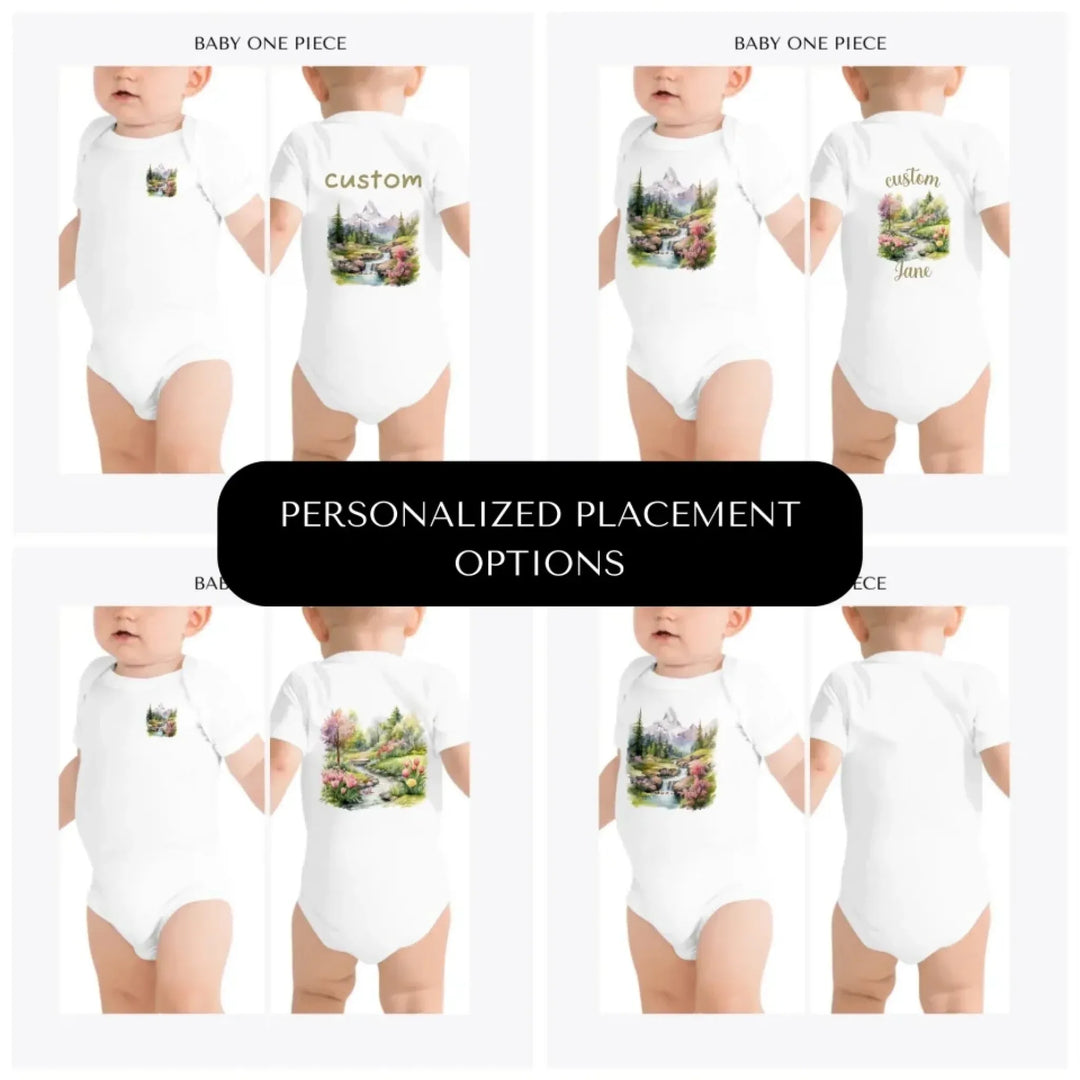 Watercolor-Nature-Spring-custom-baby-onesie-design-placement-front-back-pocket-artfulane