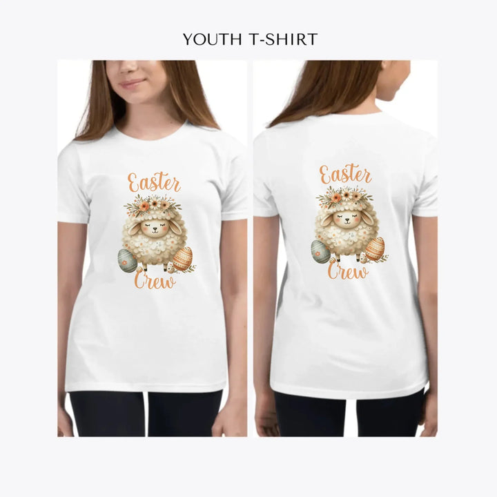 Watercolor-Rustic-Easter-custom-youth-girl-t-shirt-artfulane