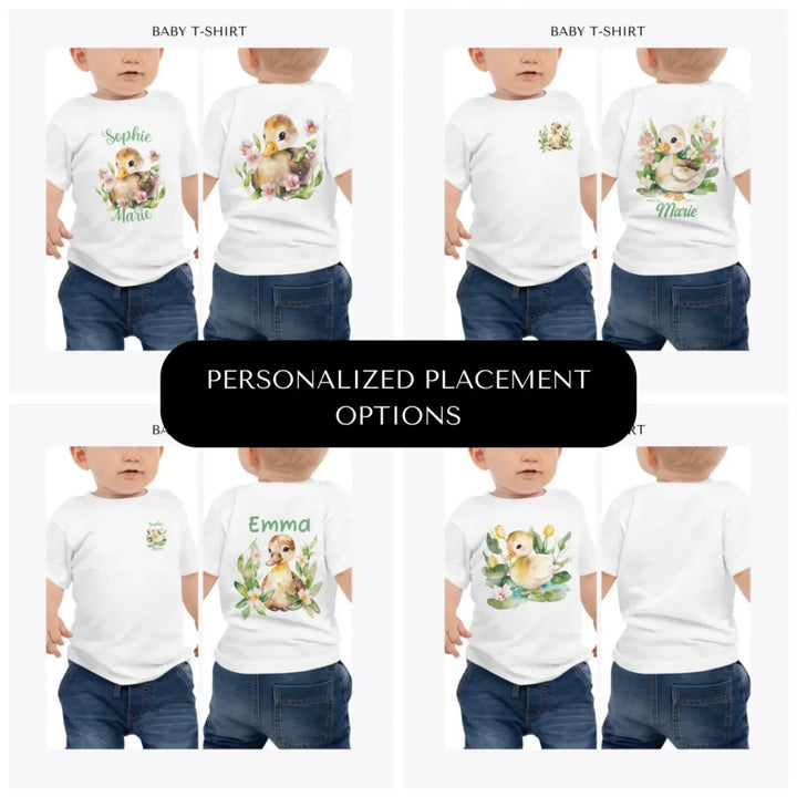 watercolor-spring-ducks-custom-baby-t-shirt-design-placement-front-back-pocket-artfulane