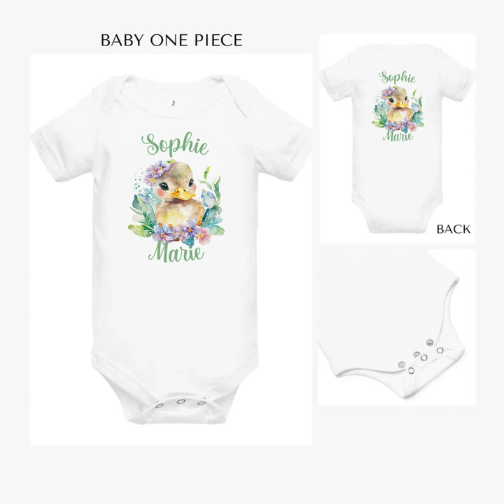 watercolor-spring-ducks-custom-baby-onesie-artfulane