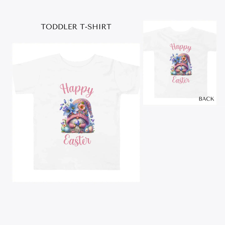 Watercolor-Spring-Easter-Gnomes-toddler-custom-t-shirt-artfulane