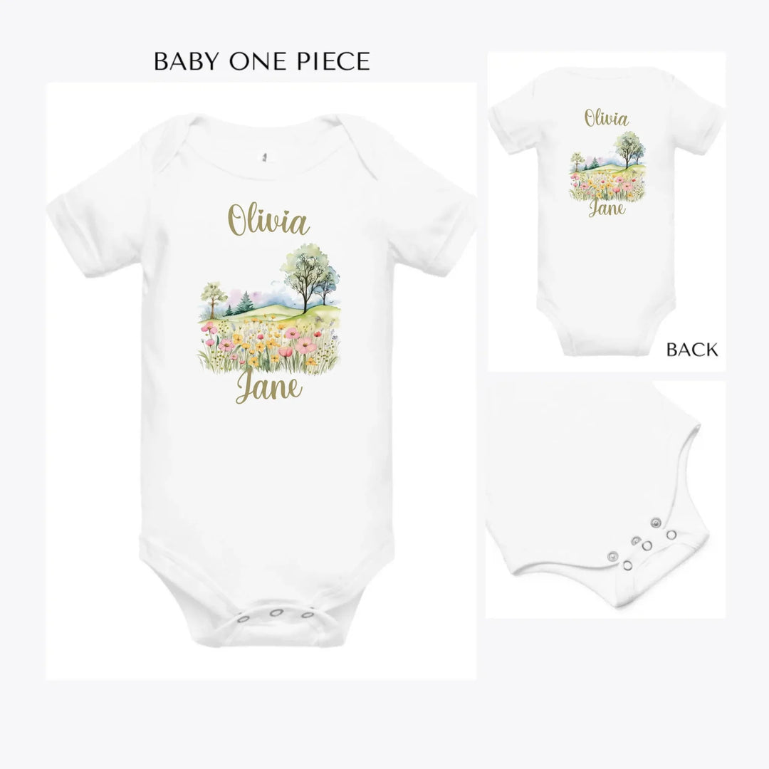 Watercolor-Spring-custom-baby-onesie-artfulane