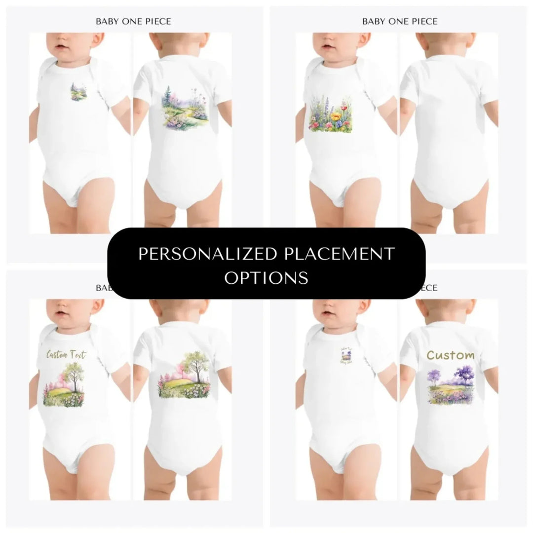Watercolor-Spring-custom-baby-onesie-design-placement-front-back-pocket-artfulane