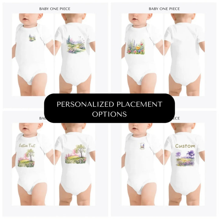 Watercolor-Spring-custom-baby-onesie-design-placement-front-back-pocket-artfulane