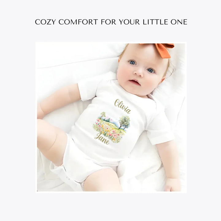 Watercolor-Spring-custom-baby-bodysuit-artfulane