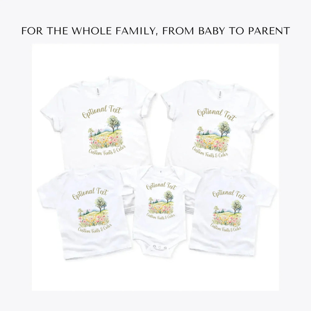 Watercolor-Spring-custom-t-shirts-adult-youth-toddler-baby-sizes-artfulane