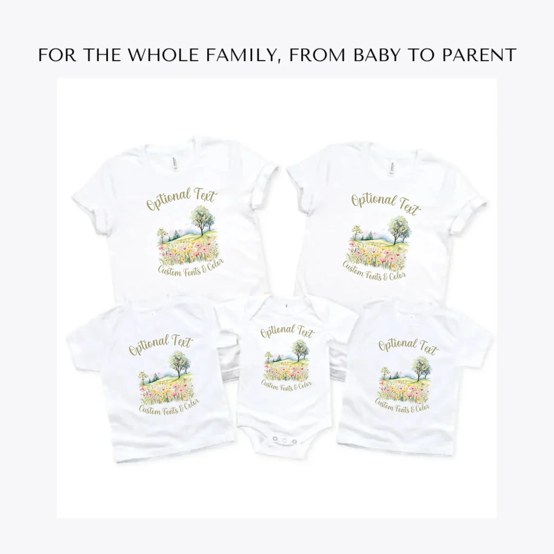 Watercolor-Spring-custom-t-shirts-adult-youth-toddler-baby-sizes-artfulane