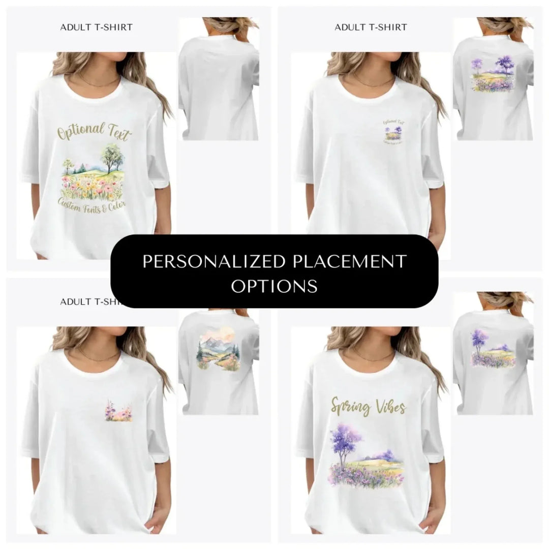 Watercolor-Spring-custom-adult-t-shirt-design-placement-front-back-pocket-artfulane