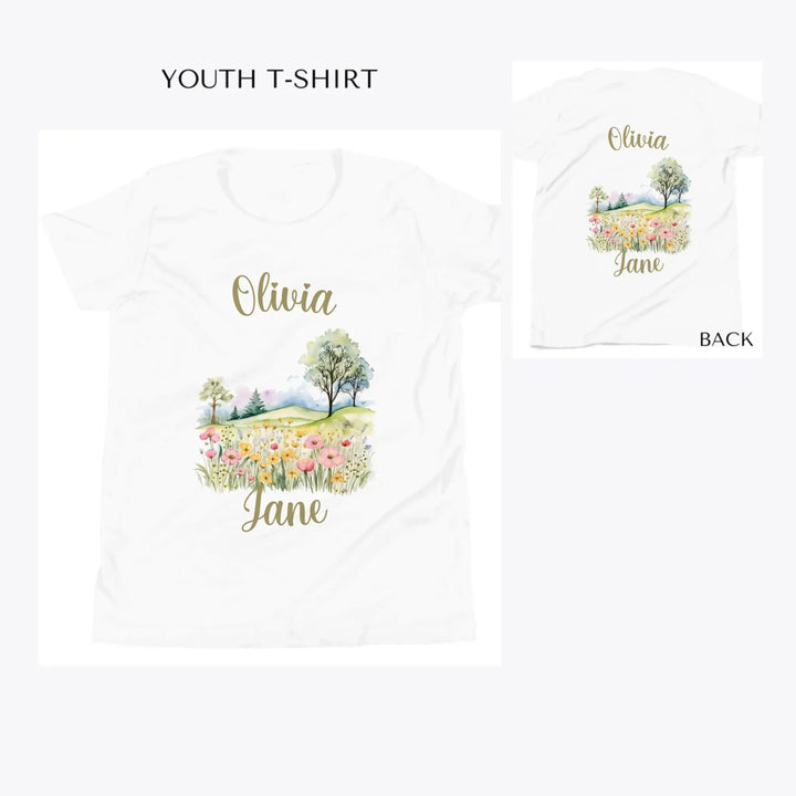 Watercolor-Spring-custom-youth-t-shirt-artfulane