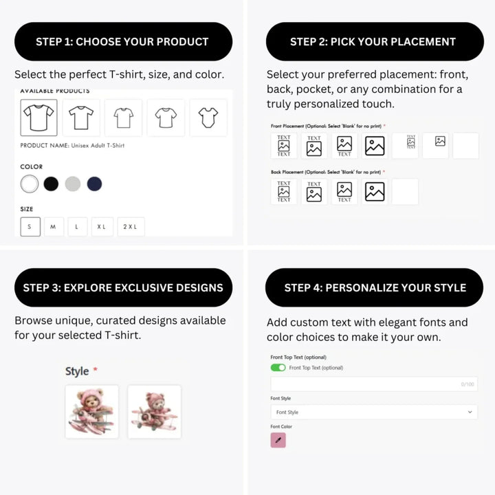 how-to-design-custom-Watercolor-Teddy-Bear-Flying-Airplane-t-shirt-personalization-options-artfulane